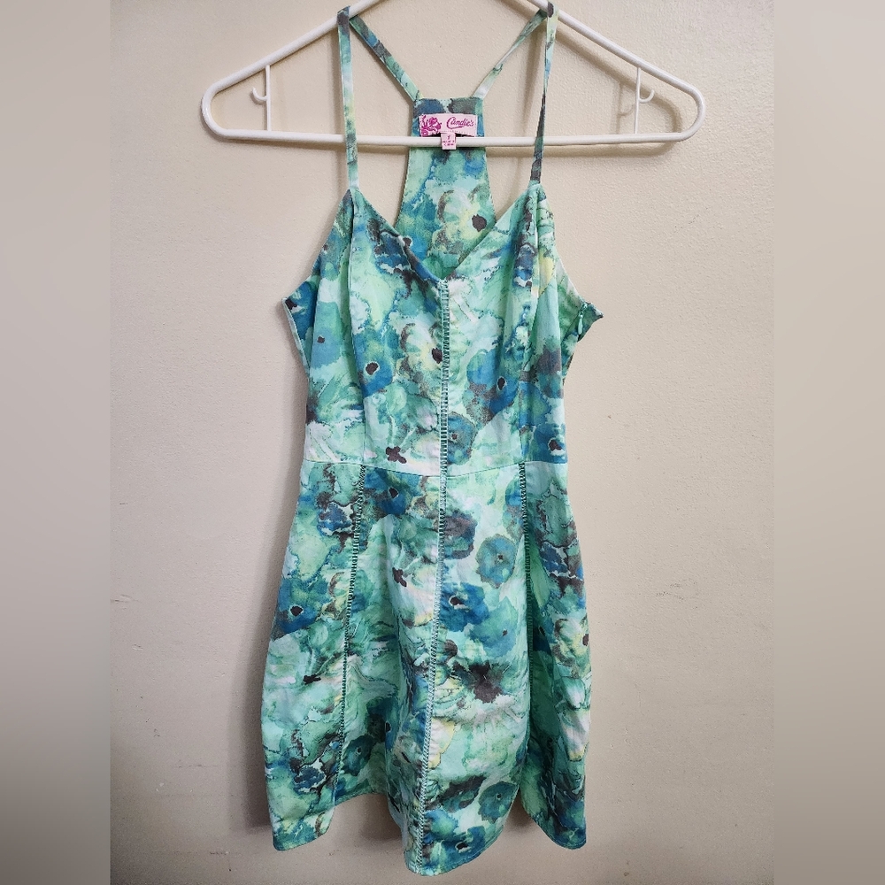 Green/Blue Flower Dress